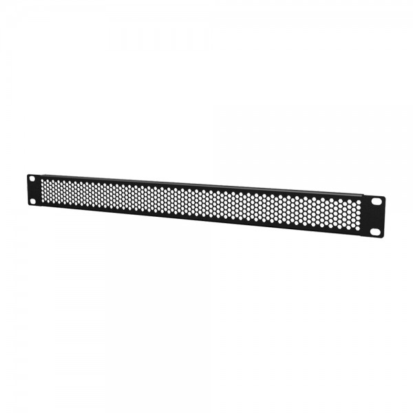 Pannello rack ventilato in metallo - 1 unità - foratura esagonale