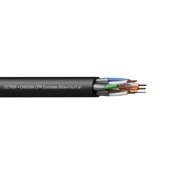 Cavo CAT6A - U/FTP - solid 0.25mm² 23AWG - EN50399 CPR Euroclass B2ca - s1a,d1,a1 - CONTRACTOR