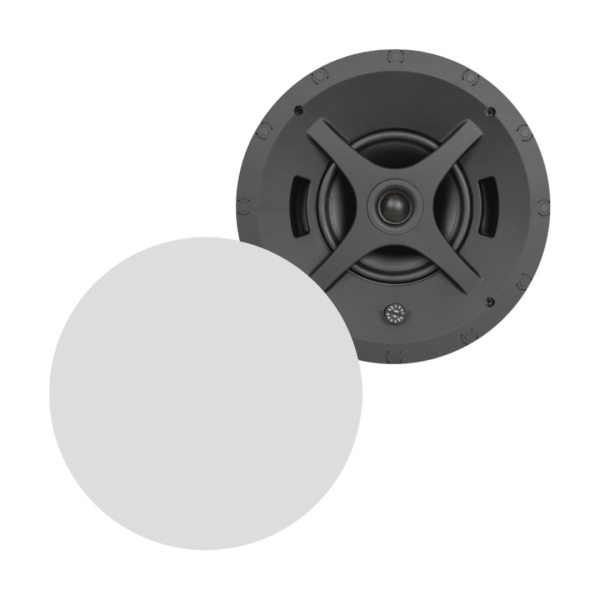 Diffusore da incasso a soffitto 2 vie, 100 watt rms, driver 6.5" + 1" dome tweeter