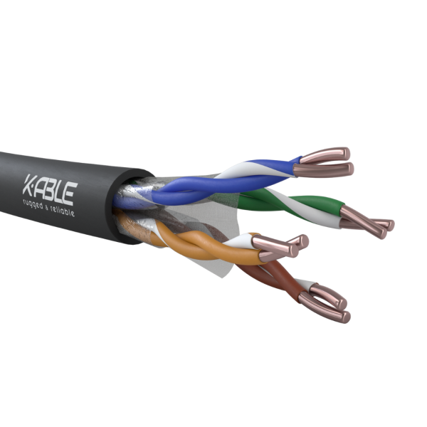 Cavo di rete 100 ohm UTP CAT6 4x2xAWG - Ø 6,4 mm